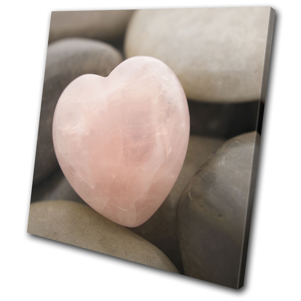 pink heart stone